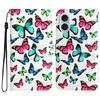 For iPhone 17 Wallet Case Printed Pattern Design Leather Phone Cover