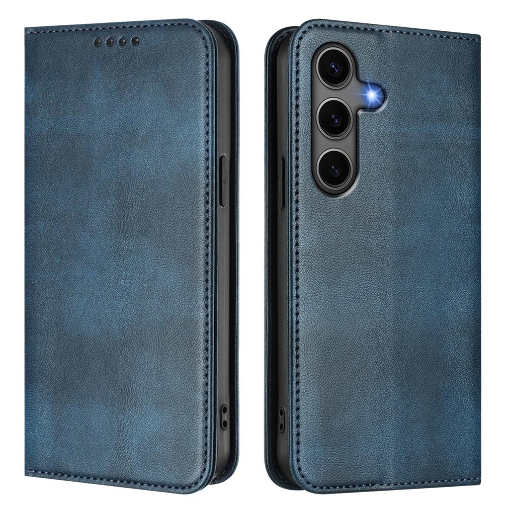 For Samsung Galaxy S24+ Wallet Cases Retro Texture RFID Blocking Leather Phone Cover