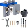 High Precision Jig Doweling Jig Kit 3 In 1 Drill Hole Jig 8MM 10MM 15MM Wood Hole Drilling Guide Woodworking Position DIY