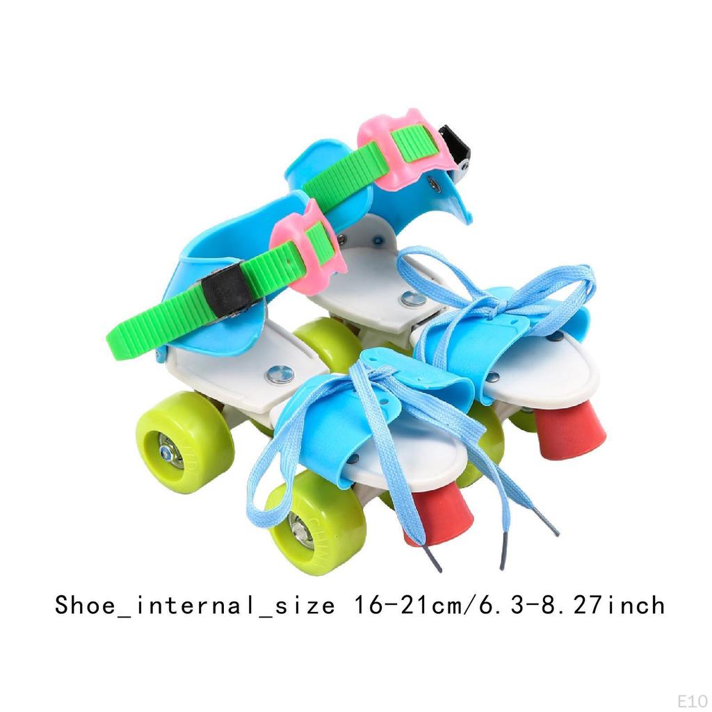 Детские роликовые коньки, двухрядные, легкие и удобные, четырехколесные накладки для детей,