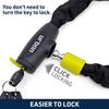 URBAN Chain Motorcycle Padlock Bicycle Security Steel Motorcycle Scooter Bike Security Chain Padlock XK100, Anti-theft Anti-Theft