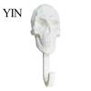 Sturdy PLA Skull Hanger Wall Hook, 3D Printed Gothic Decorative Adhesive Key Heavy Duty Hook Holder, Mounted Storage Organizer for Home Bedroom