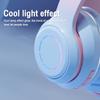 Складные беспроводные Bluetooth-наушники с микрофоном и светодиодной подсветкой, большие гарнитуры, игровой шлем, стереонаушники для музыки, для сотового телефона, ноутбука
