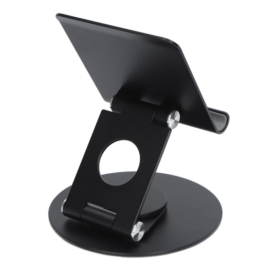 Foldable Phone Stand 360 Degree Rotation Height Aluminum Desk Stand with Stable Base for Laptops Under 17.3in