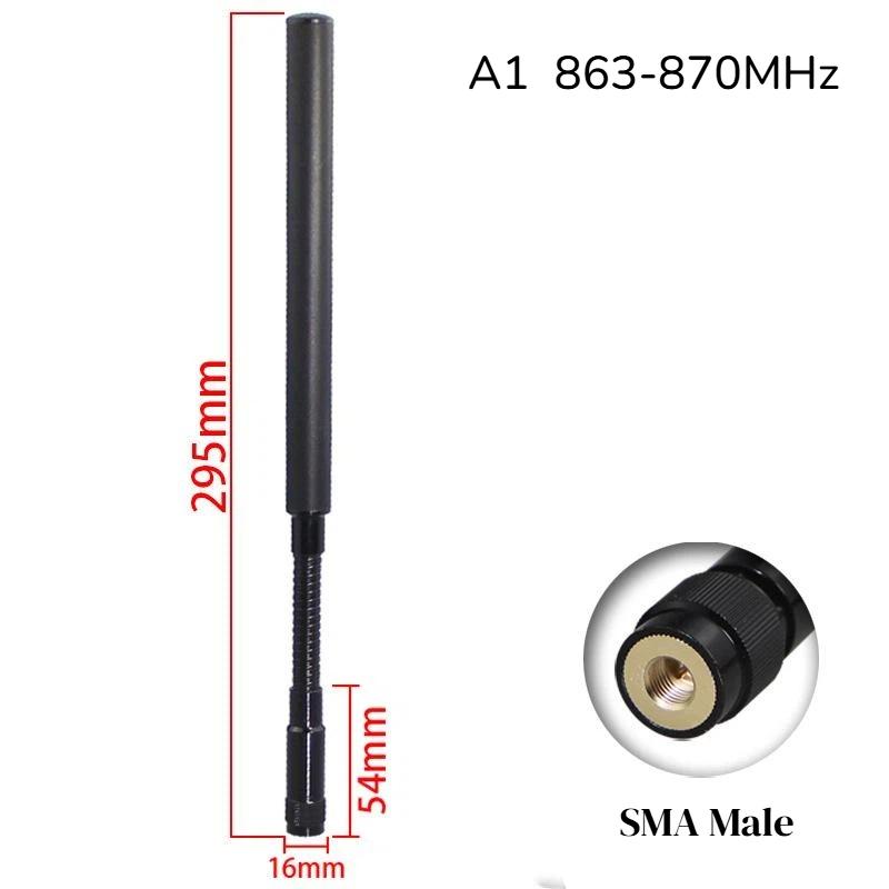 1Pcs Gooseneck Antenna 868-915Mhz 4G 5G Lte 2.4G 5.8G Uwb Omnidirectional Wifi Router External Remote Antenna Sma Male Head