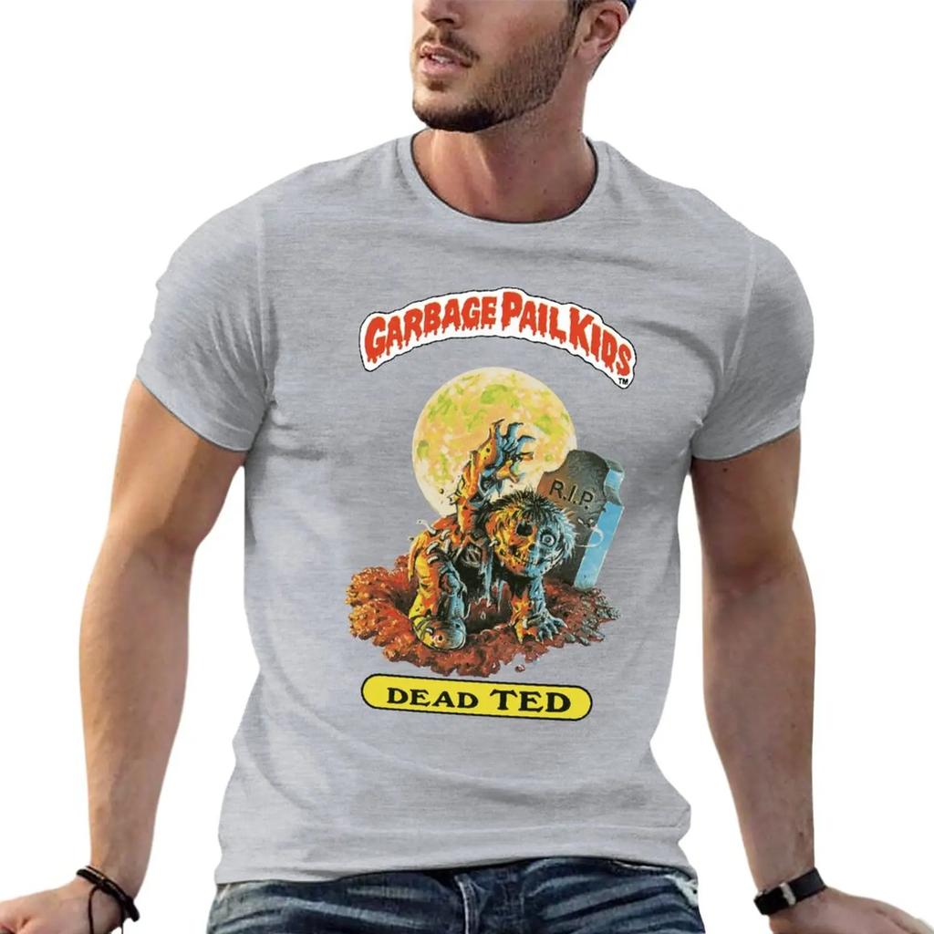 Garbage Pail Kids Dead Ted 1980S Oversize TShirts Brand Mens Clothing 100 Cotton Streetwear Big Size Top Tee