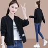 Куртка женская, женский свитер больших размеров, женская короткая весенне-осенняя свободная и тонкая модная куртка-кардиган