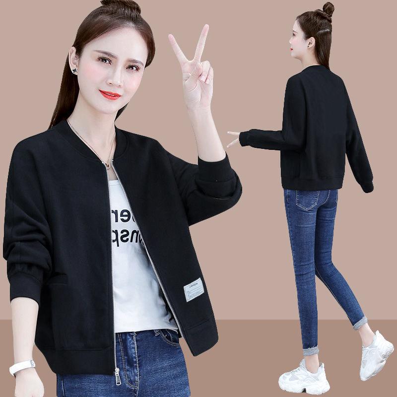 Куртка женская, женский свитер больших размеров, женская короткая весенне-осенняя свободная и тонкая модная куртка-кардиган
