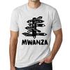 Men’s Vintage Tee Shirt Graphic T Shirt Time for New Advantures Mwanza Vintage White