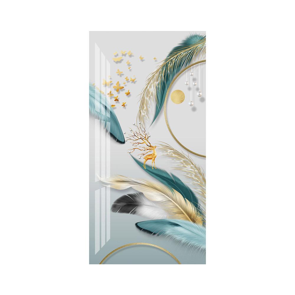 Скандинавские постеры с перьями, холст, картины, настенные художественные фотографии для гостиной, украшения крыльца, абстрактные роскошные принты, без рамки