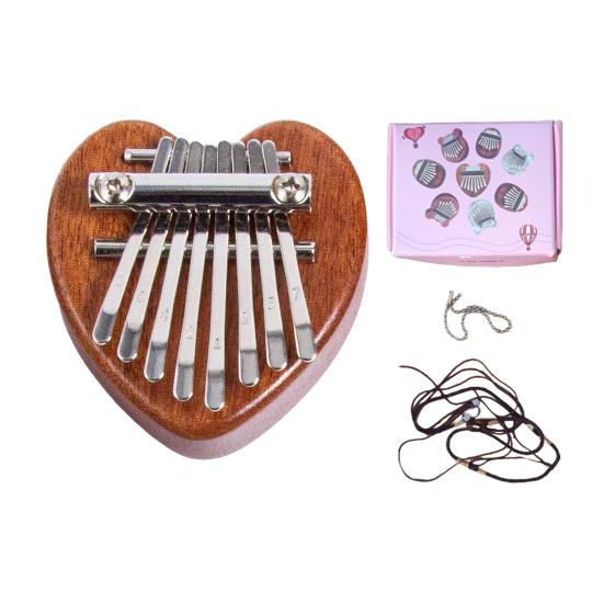 Finger Thumb Piano 8 Key Mini Thumb Piano Musical Instrument Portable Kalimba Thumb Piano for Kids Adults Beginners