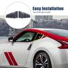Для 2009-2020 Nissan 370Z Автомобиль Заднее Окно Треугольник Внешний Автомобильный стайлинг Жалюзи Дефлектор Декорация Модифицированный Аксессуар