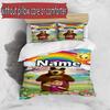 3pcs Duvet Cover Set (1*Duvet Cover + 2*Pillowcase, Without Core), Custom Name Masha and The Bear Pattern Bedding Set, Home Bedroom Decor Gift