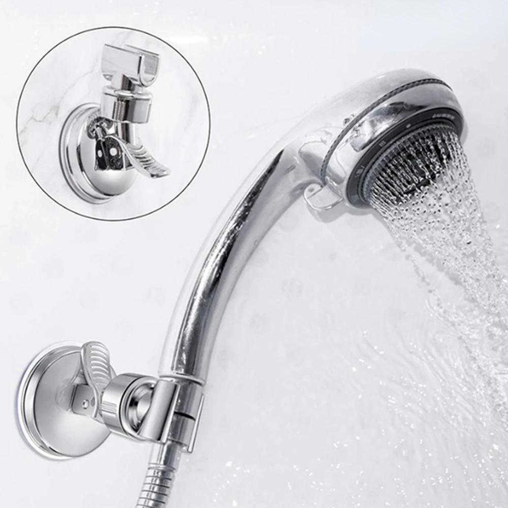 Adjustable Shower Rack Suction Cup Type Lotus Canopy Bracket Handheld Shower Head Bathroom Nozzle Fixed Base Home Pet Clean