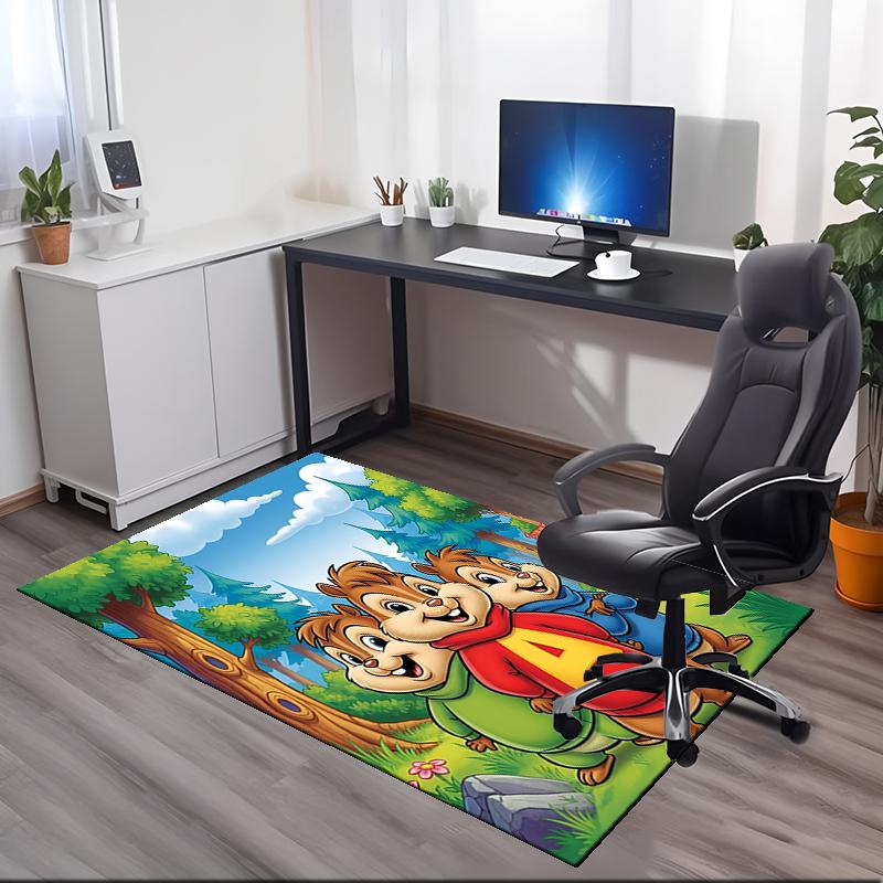 Alvin and the Chipmunks Printed Carpetrugfor Office Chair Living Room Bedroom Kitchen Room Decor Gifts