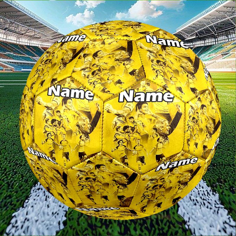 Custom Name Personalized Borussia Dortmund Print Size 5 Soccer Ball Training & Match Football, for Team, Kicking, Gift for Football