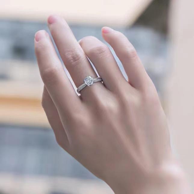 Кольцо с шестью когтями из стерлингового серебра S925, полукольцо, простая мода для женщин