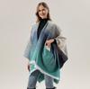 Shawl High Sense Split Cape Gradual Change Pocket Large Shawl