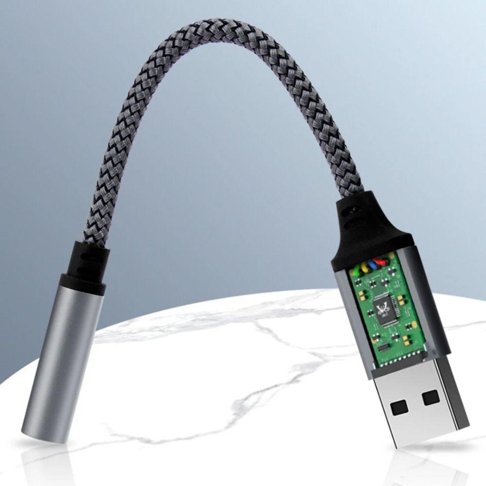 Адаптер для наушников высокой точности USB на 3,5 мм Конвертер для проводной гарнитуры Для наушников/телефона
