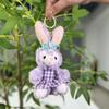 Starry Sweet Rabbit Plush Doll Keychain Fluffy Soft Toy Great Gift Idea