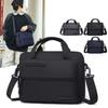 Shoulder Bag Men's Business Handbag Solid Color Travel Bag Large Capacity Crossbody Bag