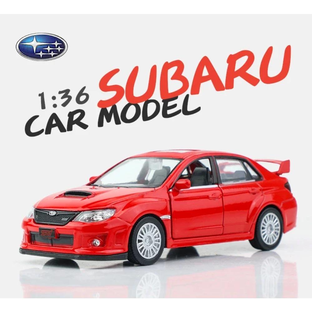 1/36 Subaru WRX STI Стайлинг автомобиля Лицензированная литая модель автомобиля Игрушка Сплав Металл Высокая симуляция для Коллекции Подарки F44