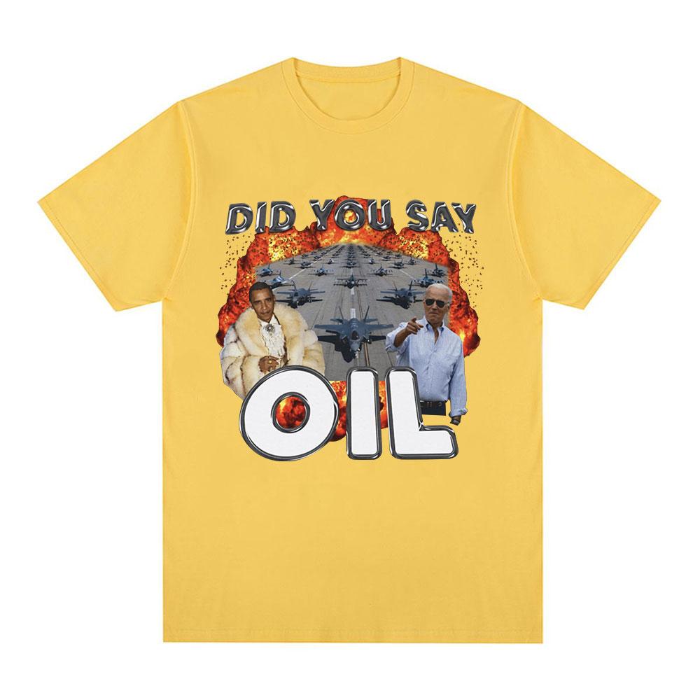 Did You Say Oli Meme Graphic Tshirt Men Clothing Fashion Hip Hop Vintage Short Sleeve Tshirts Casual Tee Shirt