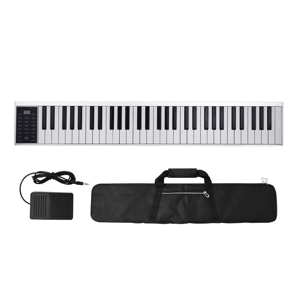 61 Keys Digital Electronic Piano Keyboard MIDI Output 128 Tones 128 Rhythms 14 Demo Songs Recording