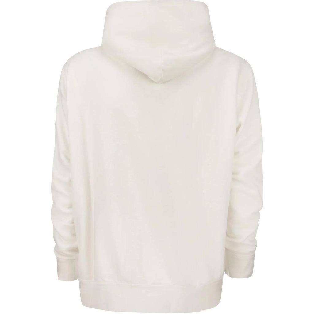 Polo Ralph Lauren Однотонный худи с логотипом и длинным рукавом Мужская толстовка Белый 710766778F-009