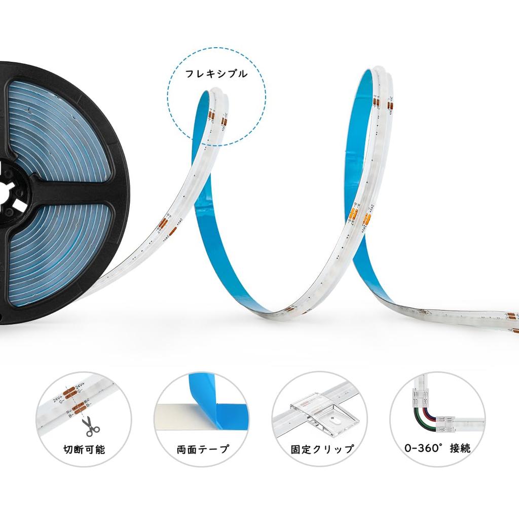 FCOB COB RGB Светодиодная лента Гибкая светодиодная лента 3M 576 10мм Цвет Класс энергопотребления Без контроллера или питания для внутреннего декора BTF-LIGHTING Свет, Высокая плотность