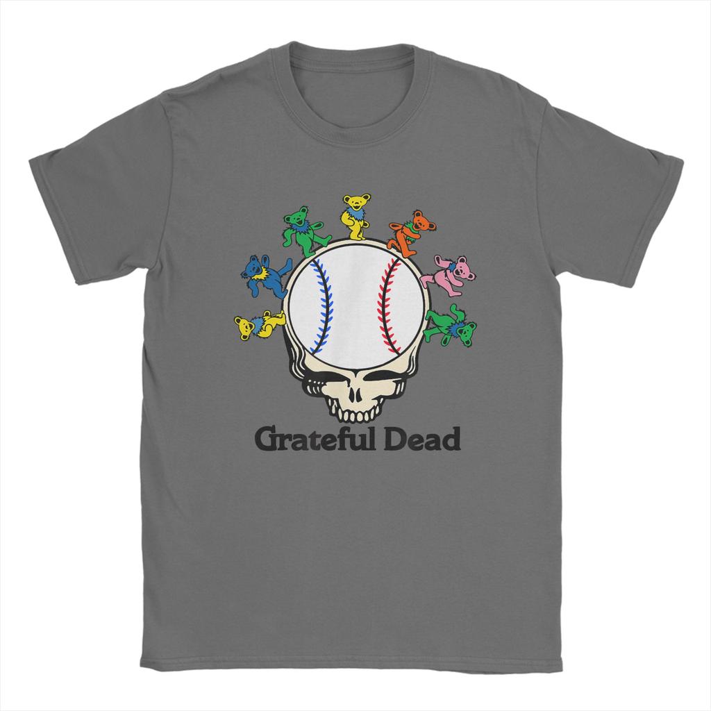 Оверсайз футболка Grateful Dead Baseball Bears 100% Хлопок Футболки Футболка для Мужчины Лето Потрясающий Дизайн Короткий Рукав Топы Футболки