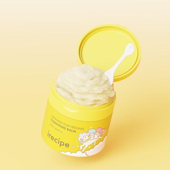 iRECIPE X Little Twin Star Церамидный Юзу Заживляющий Очищающий Бальзам 135мл (+10 мл + заколка)
