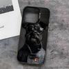 Cartoon Schnauzer Dog Cute Phone Case For IPhone17 Air 16 15 14 Plus 13 12 11 Pro 7 8 XS Max XR Silver Black Bumper Case