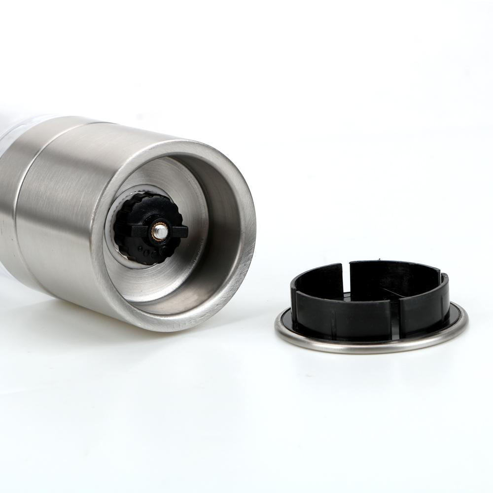 Мельница для соли, тмина, специй, приправ, измельчение, кухонные принадлежности 2 в 1, ручная бытовая портативная кухонная утварь, перечница, шейкер из нержавеющей стали