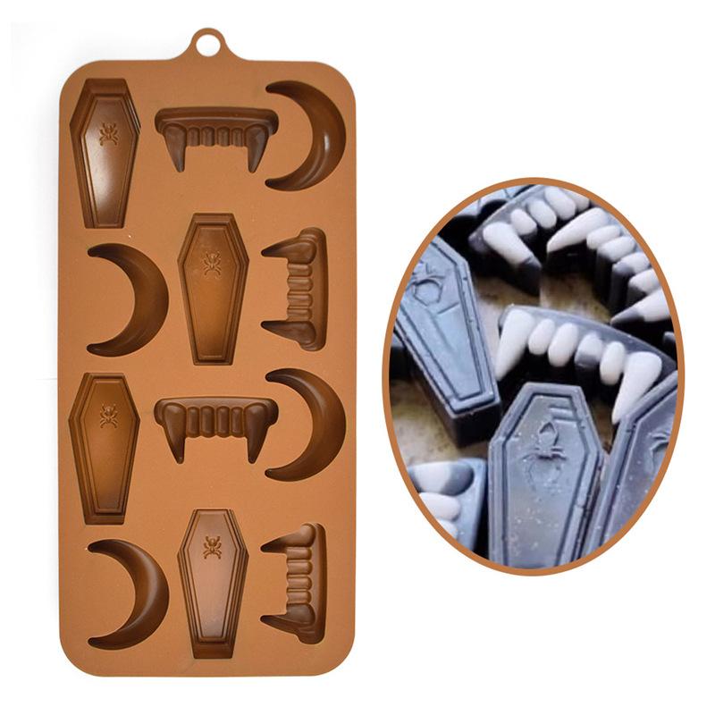 1 шт. Хэллоуин Тыква Череп Силиконовая форма Прочная Форма для торта, мастики, ручной работы Для детей, Домашняя декоративная форма для выпечки Инструменты