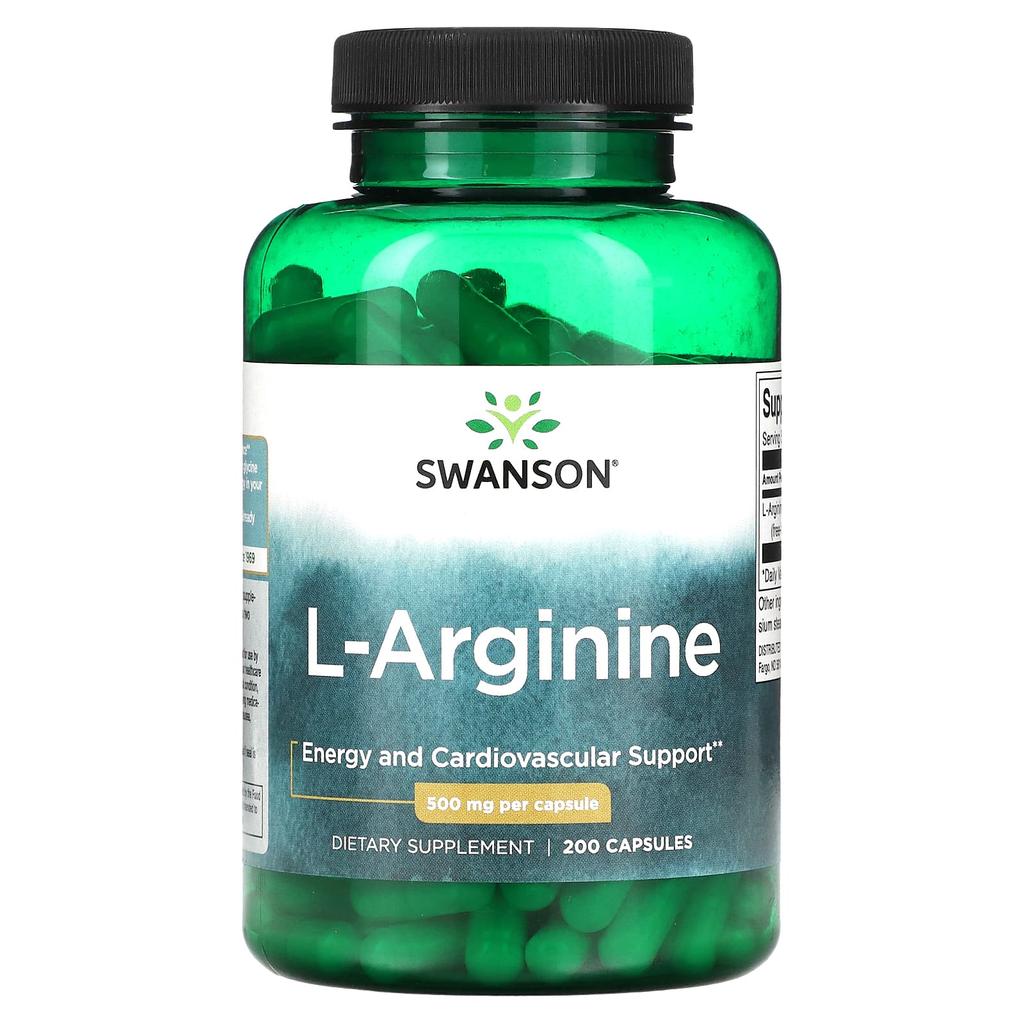 Swanson L-Arginine, 500 Mg, 200 Capsules