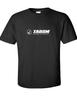 Tarom White Logo Tee Shirt Romanian Transport Airline Cotton Black T-shirt