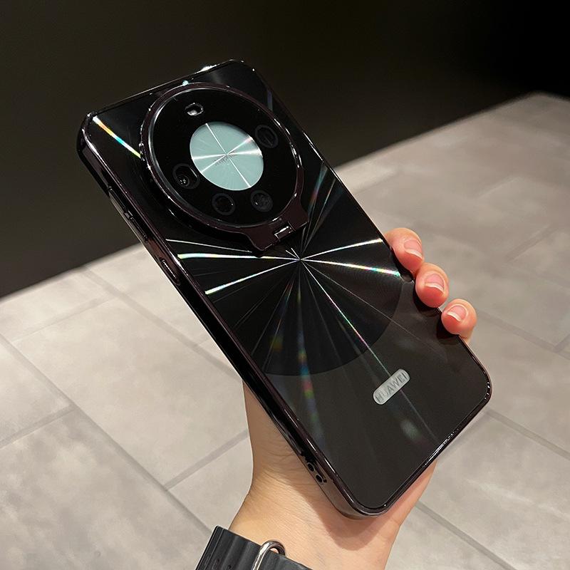 Подходит для чехла для мобильного телефона Huawei Mate60pro, кронштейн для объектива, креативный гальванизированный M60por, противоударный, с CD-паттерном, чехол M60