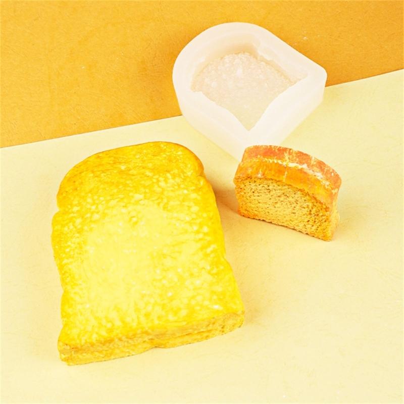 Sliced Toast Bread Silicone Mold DIY Cake Pastry Baking Mold Cake Decorating Tool for Making Chocolate Fondant Nonstick