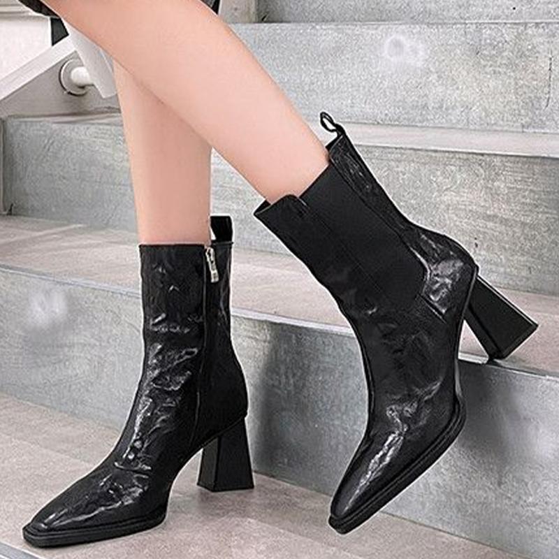 High Heels Women Ankle Boots Sexy Pointed Toe Shoes  Women 2024 Trend Snow Boots Pumps Winter Fashion Sexy Elegant Femme Shoes