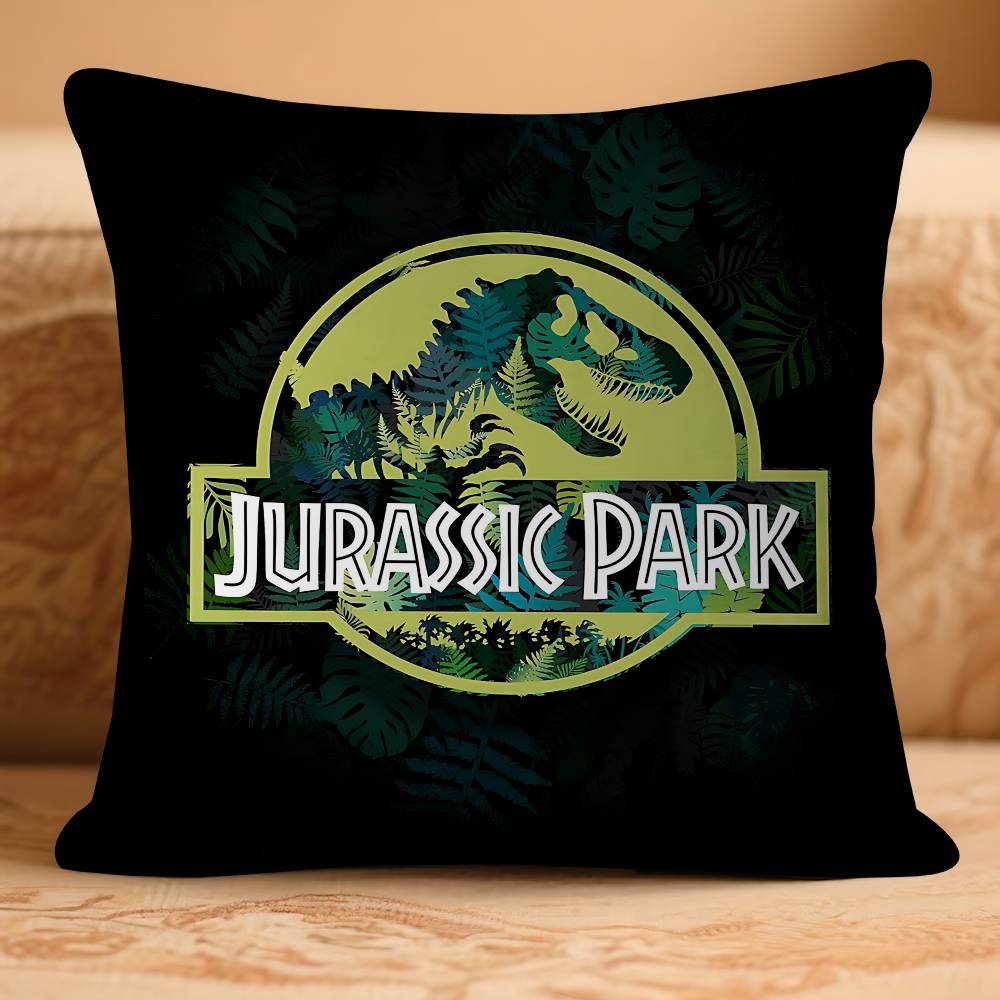 Movie J-JurasskS P-Park D-Dinosaur Pillow Case Removable Washable Cushion Cover – All-Season Soft Linen