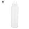 Refillable Squeeze Bottle Food Grade 3 Hole Large Capacity Condiment Bottles for Kitchen