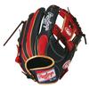 Rawlings HYPER TECH COLOR SYNC Мягкая бейсбольная перчатка для питчеров и инфилдеров, GR6HTCN62, Темно-синий/Алый, 11,25 дюйма, Для правшей