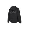 adidas Куртка серии Cny спортивная тренировочная печатная тканая куртка с капюшоном женские куртки черные GP0624