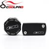 Front Rear Brake Reservoir Cover For HONDA CR 250R 125R 85R 80R 500R CR250R CR85R CR80R Motorcycle Brake Pump Oil Fluid Caps CNC