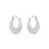 New Silver Plated Hollow Braided Flower Earrings S925 Silver Earrings