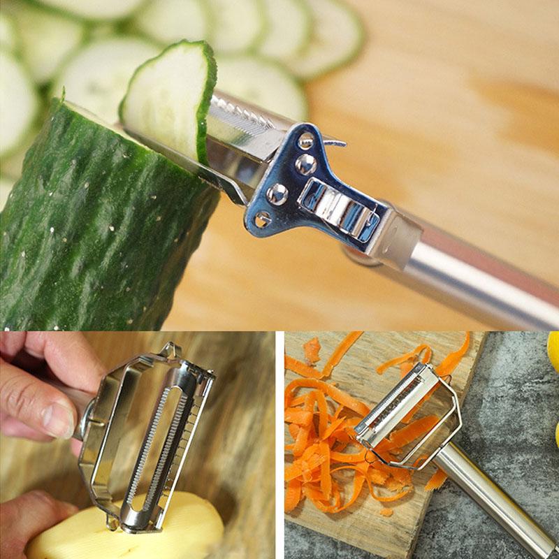 Stainless Steel Vegetable Sclier Cutter Peeler Zesters Double Planing Grater Cozinha MIT