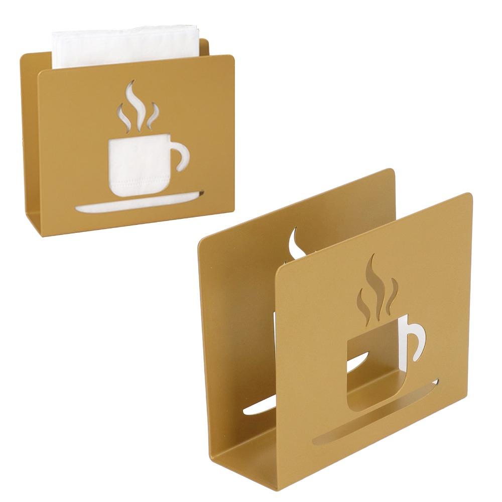 2PCS Freestanding Design Napkin Holder Stainless Steel Table Napkin Holder Restaurant Use