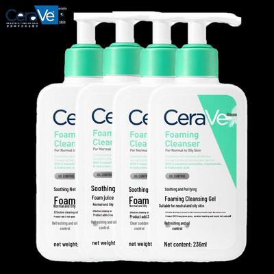 CeraVe Успокаивающий и очищающий пенящийся гель для умывания