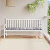 VidaXL Garden Bench Cushion Check Pattern Grey 180x50x3 Cm 314097